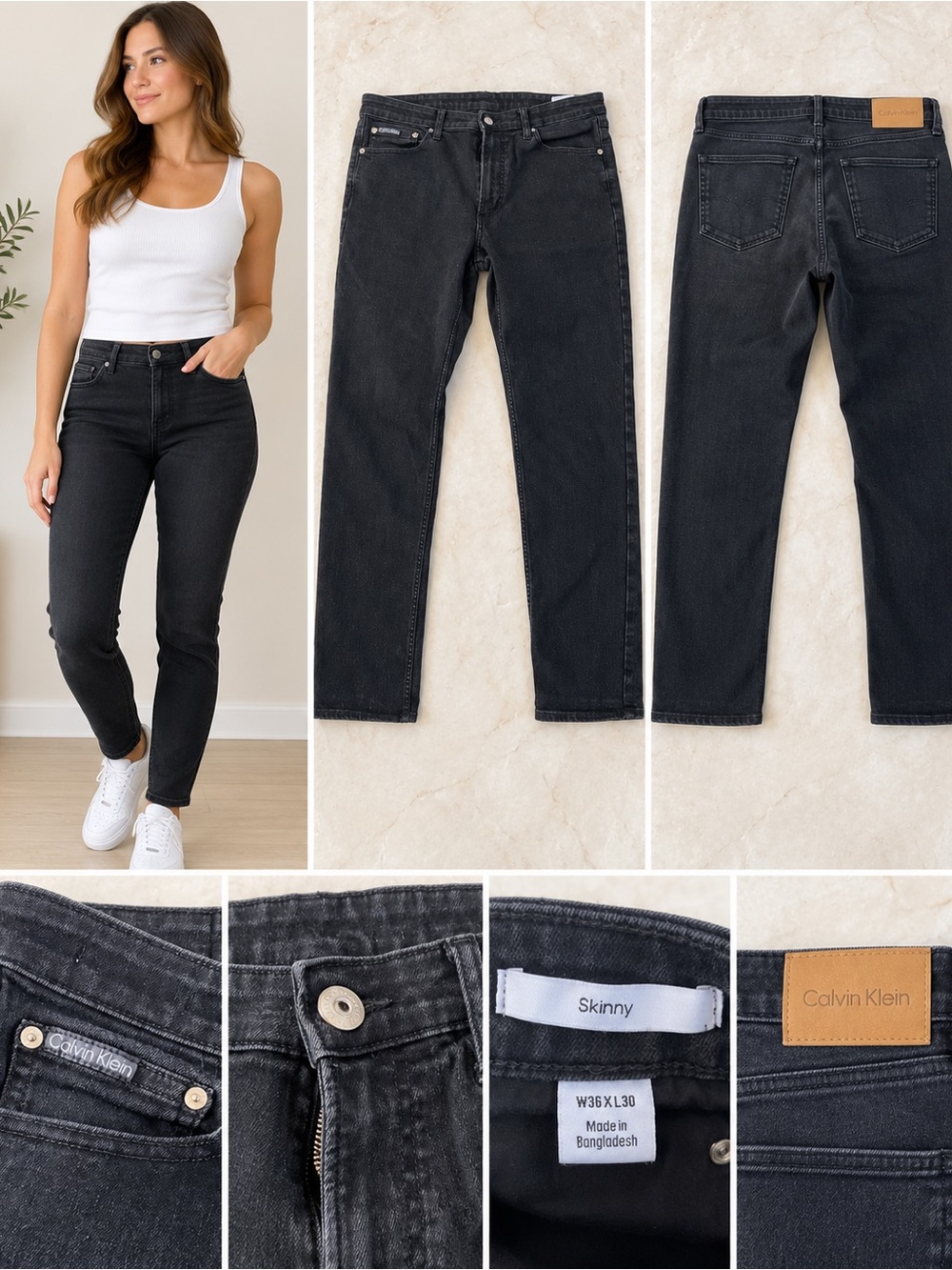 Calvin Klein Women's Black Skinny Jeans